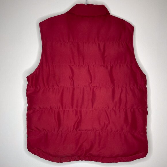St John's Bay Men's Red Puffer Vest Large - Picture 4 of 6